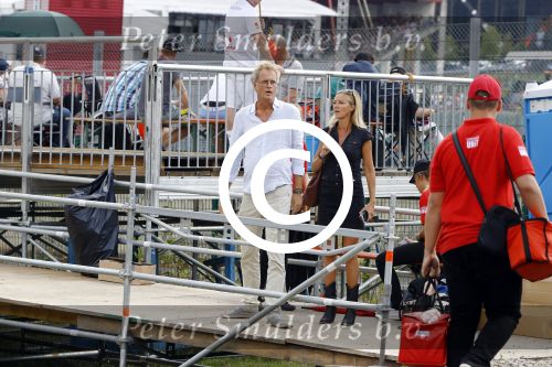 Spa Francorchamps 27 augustus 2016
Jeroen Pauw met (een) vriendin bij de GP Formule 1 F1 op het circuit van Spa