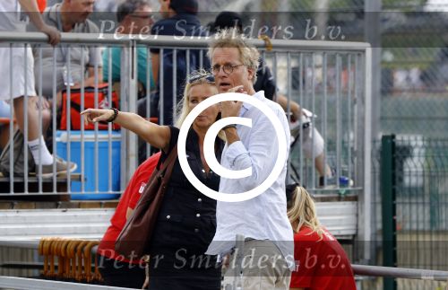Spa Francorchamps 27 augustus 2016
Jeroen Pauw met (een) vriendin bij de GP Formule 1 F1 op het circuit van Spa