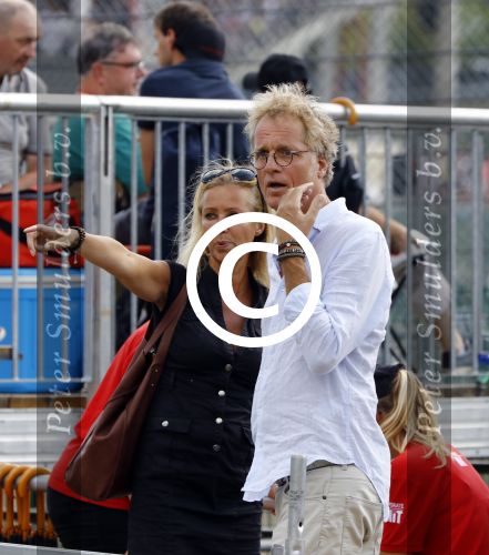 Spa Francorchamps 27 augustus 2016
Jeroen Pauw met (een) vriendin bij de GP Formule 1 F1 op het circuit van Spa
