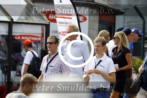Spa Francorchamps 27 augustus 2016
Jeroen Pauw met (een) vriendin bij de GP Formule 1 F1 op het circuit van Spa