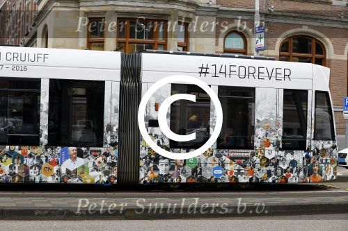 Amsterdam 8 juli 2016
Johan Cruijff tram min Amsterdam.