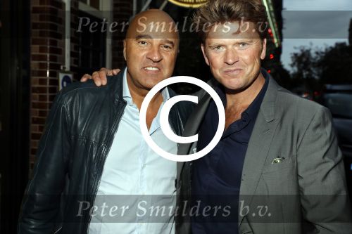 Amsterdam 2 september 2016
Diner voor Albert Verlinde met zijn oud rtl boulevard collega\'s bij le Garage. John v d Heuvel en Beau v Erven Dorens