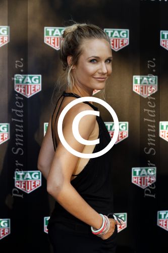 Amsterdam 30 augustus 2016
Presentatie Tag Heuer horloge van Max Verstappen. Kimberly Klaver met man Bas Schothorst