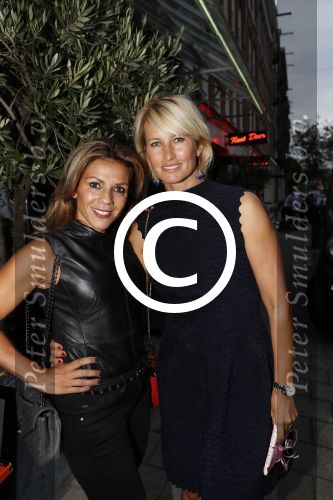 Amsterdam 2 september 2016
Diner voor Albert Verlinde met zijn oud rtl boulevard collega\'s bij le Garage. Anouk Smulders en Leontine v Moorsel