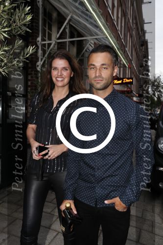 Amsterdam 2 september 2016
Diner voor Albert Verlinde met zijn oud rtl boulevard collega\'s bij le Garage. manon Meijers en Jan Kooijman