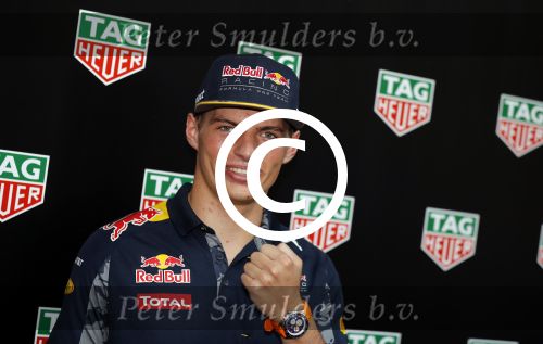 Amsterdam 30 augustus 2016
Presentatie Tag Heuer horloge van Max Verstappen.