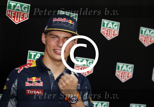 Amsterdam 30 augustus 2016
Presentatie Tag Heuer horloge van Max Verstappen.