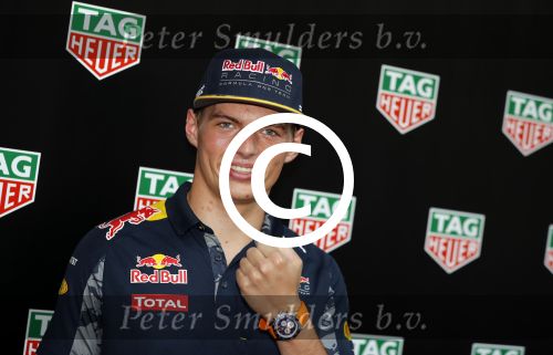 Amsterdam 30 augustus 2016
Presentatie Tag Heuer horloge van Max Verstappen.