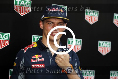 Amsterdam 30 augustus 2016
Presentatie Tag Heuer horloge van Max Verstappen.