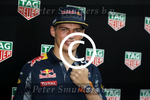 Amsterdam 30 augustus 2016
Presentatie Tag Heuer horloge van Max Verstappen.