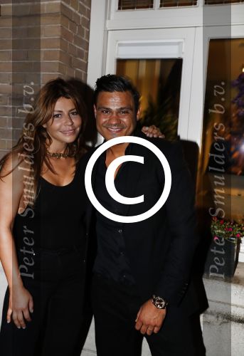 Amsterdam 2 september 2016  
Opening nieuwe pand en start nieuw bedrijf Olcay Gulsen. (Flawser). Olcay met vriend Frans