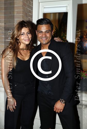 Amsterdam 2 september 2016  
Opening nieuwe pand en start nieuw bedrijf Olcay Gulsen. (Flawser). Olcay met vriend Frans
