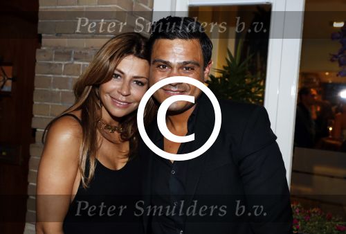 Amsterdam 2 september 2016  
Opening nieuwe pand en start nieuw bedrijf Olcay Gulsen. (Flawser). Olcay met vriend Frans