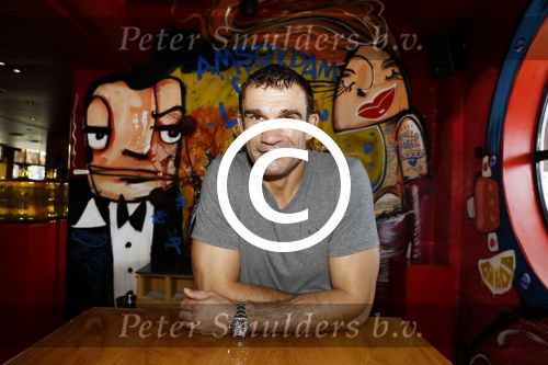 Amsterdam 25 augustus 2016
Peter Aerts met zijn vrouw Esther bij the harbour club cafe tijdens interview met Annette de Vries via Hollywood Productions