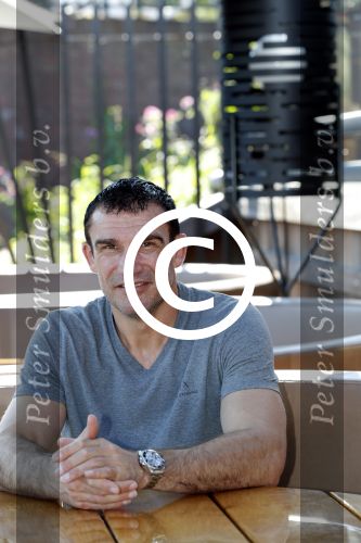 Amsterdam 25 augustus 2016
Peter Aerts met zijn vrouw Esther bij the harbour club cafe tijdens interview met Annette de Vries via Hollywood Productions