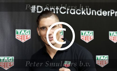 Amsterdam 30 augustus 2016
Presentatie Tag Heuer horloge van Max Verstappen. Rico Verhoeven