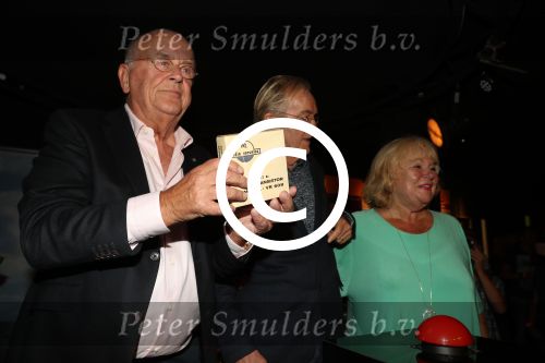 Nijkerk, 31 Augustus 2016
Opening Museum Radio Veronica 192
Tineke de Nooij met Willem v Kooten (Joost den Draaier) en Lex Harding