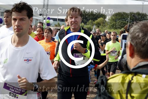 Amsterdam 9 september 2017
Edwin Evers staat op Run van radio 538 bij het Science park. Aad de Mos