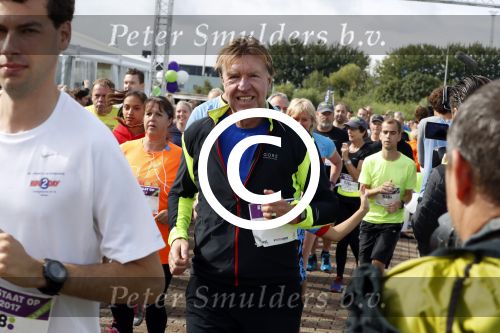 Amsterdam 9 september 2017
Edwin Evers staat op Run van radio 538 bij het Science park. Aad de Mos