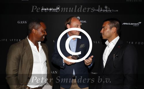 Rotterdam 31 augustus 2017
Life after Football met Giovanni v Bronkhorst bij de harbour Club in Rotterdam. Aldio v Troost Vincent Braam en Regi Blinker