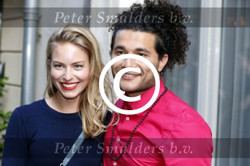 Amsterdam 6 juli 2017 
Presentatie blad GTST Goede tijden slechte tijden in NH Hotel. Alkan Coklu met Melissa Drost