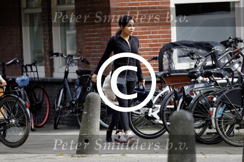 Amsterdam 20 september 2017 
Amanda Balk met haar dochtertje Vegas in amsterdam