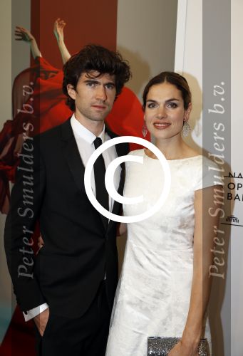 Amsterdam 11 september 2017 
Premiere Nationa Ballet in de stopera. Benja Bruijning met moeder en Anna Drijver met moeder
