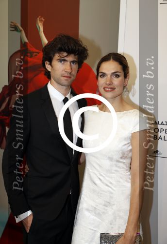 Amsterdam 11 september 2017 
Premiere Nationa Ballet in de stopera. Benja Bruijning met moeder en Anna Drijver met moeder
