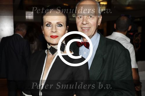 Amsterdam 3 september 2017
Modeshow Paul Schulten in het Okura. Ans Markus met man Wybe Tuinman