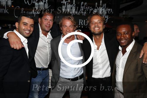 Rotterdam 31 augustus 2017
Life after Football met Giovanni v Bronkhorst bij de harbour Club in Rotterdam. Soufian Asafiati Regi Blinker Bas Smit