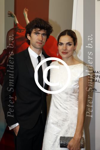 Amsterdam 11 september 2017 
Premiere Nationa Ballet in de stopera. Benja Bruijning met moeder en Anna Drijver met moeder