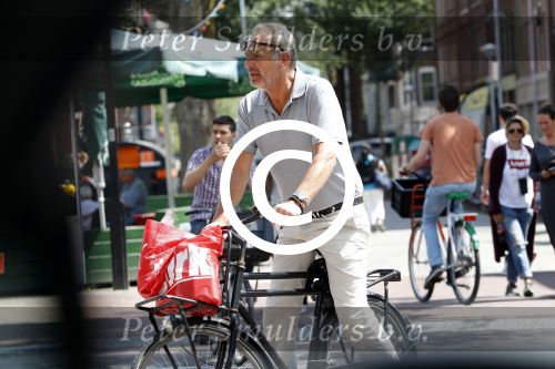 Amsterdam 10 juli 2017
Bert Kuizenga op de fiets in Amsterdam