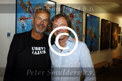 Amsterdam 10 september 2017
Opening expositie Bob Fosko en Bert Kuizenga.n Gijs Scholten van Aschat opent hem. Bert met Frits Sissing