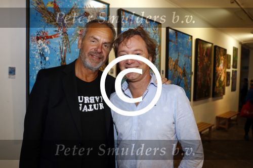 Amsterdam 10 september 2017
Opening expositie Bob Fosko en Bert Kuizenga.n Gijs Scholten van Aschat opent hem. Bert met Frits Sissing