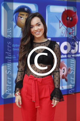 Amsterdam 2 augustus 2017  
Premiere emoji de film in pathe arena. Bibi Brijeman