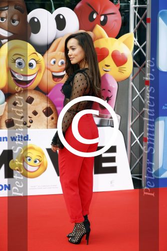 Amsterdam 2 augustus 2017  
Premiere emoji de film in pathe arena. Bibi Brijeman