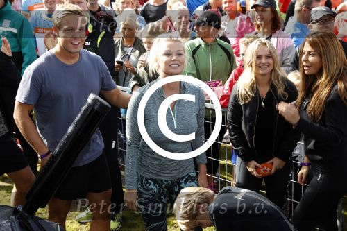 Amsterdam 9 september 2017
Edwin Evers staat op Run van radio 538 bij het Science park. Bridget Maasland met zoon Mees en nieuwe vriend Bram Plattel