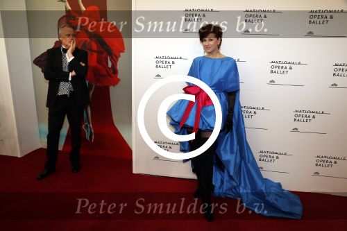 Amsterdam 11 september 2017 
Premiere Nationa Ballet in de stopera. Chazia Mourali met man