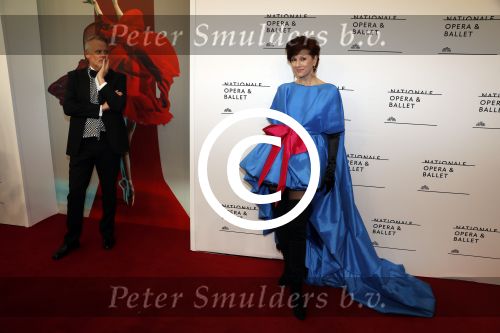 Amsterdam 11 september 2017 
Premiere Nationa Ballet in de stopera. Chazia Mourali met man