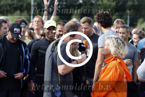 Amsterdam 9 september 2017
Edwin Evers staat op Run van radio 538 bij het Science park.