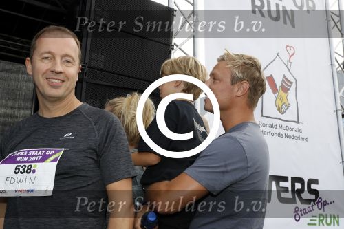 Amsterdam 9 september 2017
Edwin Evers staat op Run van radio 538 bij het Science park.