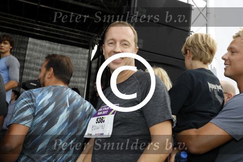Amsterdam 9 september 2017
Edwin Evers staat op Run van radio 538 bij het Science park.
