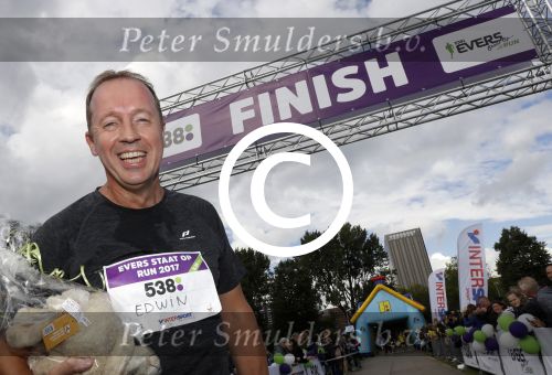 Amsterdam 9 september 2017
Edwin Evers staat op Run van radio 538 bij het Science park.
