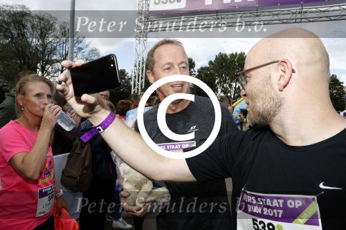 Amsterdam 9 september 2017
Edwin Evers staat op Run van radio 538 bij het Science park.