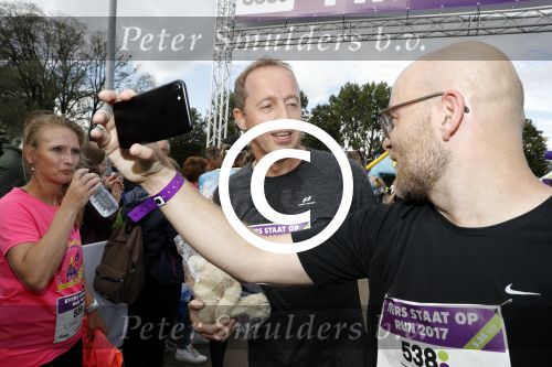 Amsterdam 9 september 2017
Edwin Evers staat op Run van radio 538 bij het Science park.