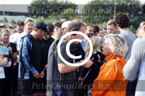 Amsterdam 9 september 2017
Edwin Evers staat op Run van radio 538 bij het Science park.