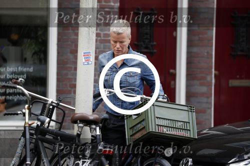 Amsterdam 28 juli 2017
Politieagente Ellie Lust met haar fiets in amsterdam