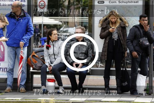 Amsterdam 16 september 2017
Eric Beekes wacht op de tram