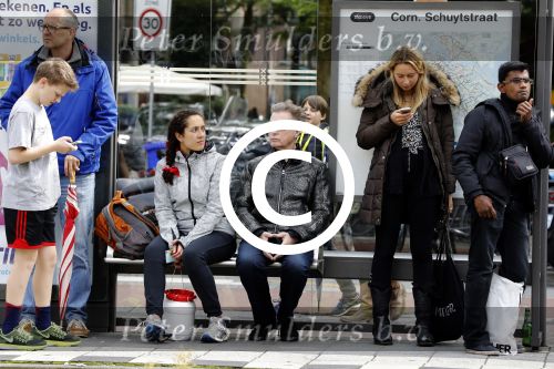 Amsterdam 16 september 2017
Eric Beekes wacht op de tram