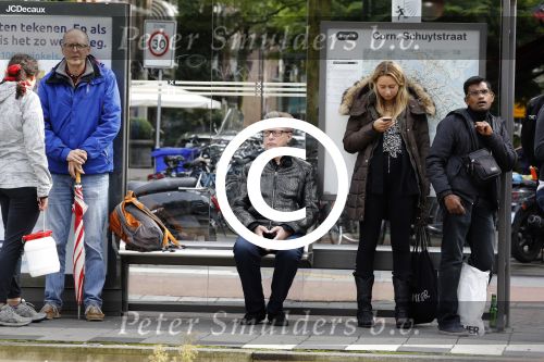 Amsterdam 16 september 2017
Eric Beekes wacht op de tram